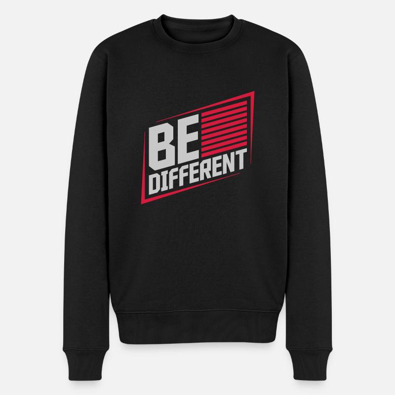 Soyez différent Logo Design - Pull Premium bio Homme - noir