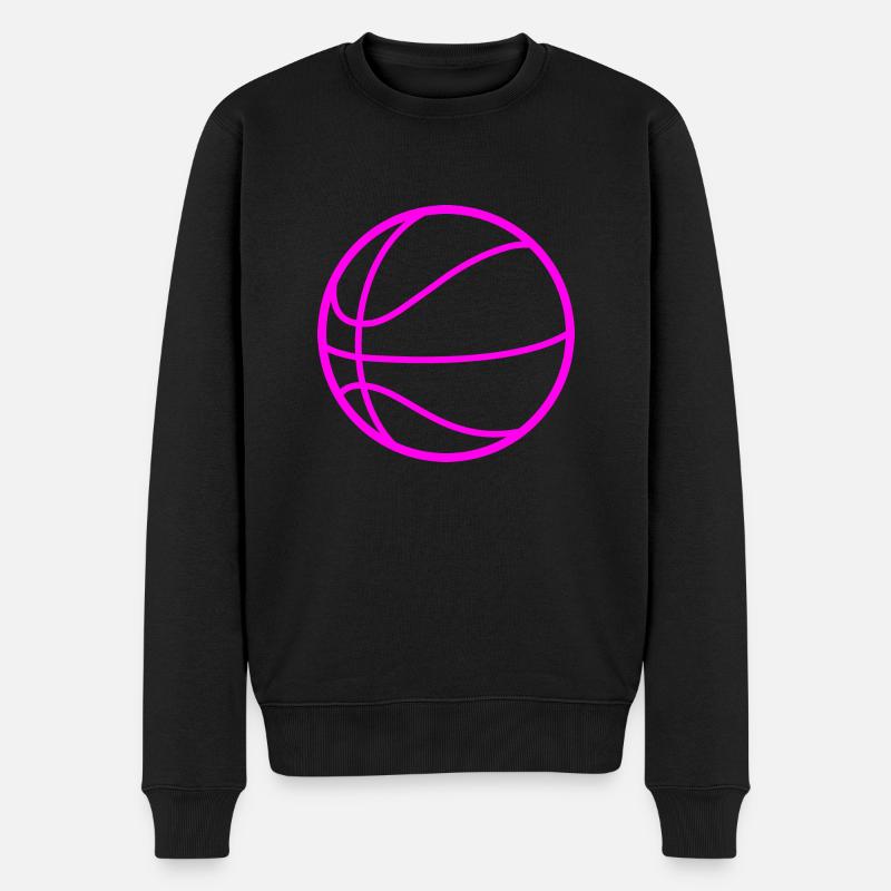 Basketball - Männer Premium Bio Pullover - Schwarz