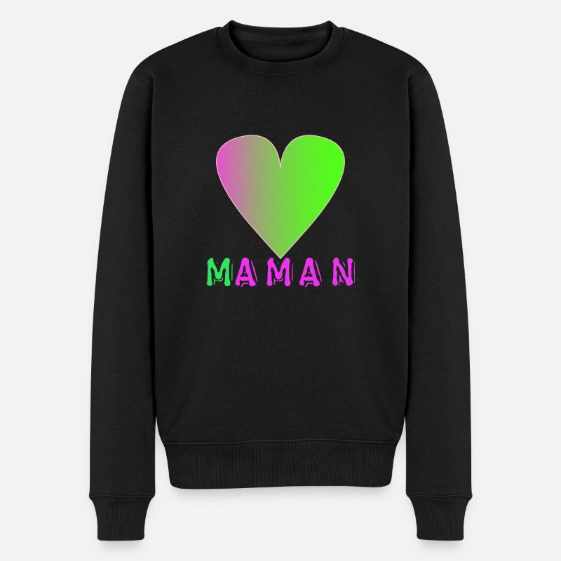 Maman - Pull Premium bio Homme - noir