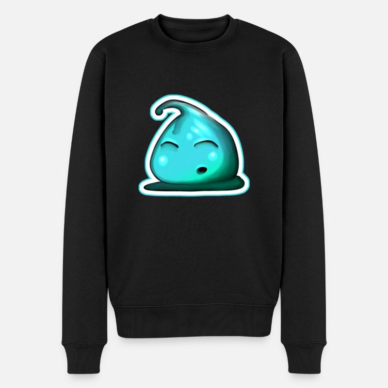 wait a minute - Männer Premium Bio Pullover - Schwarz