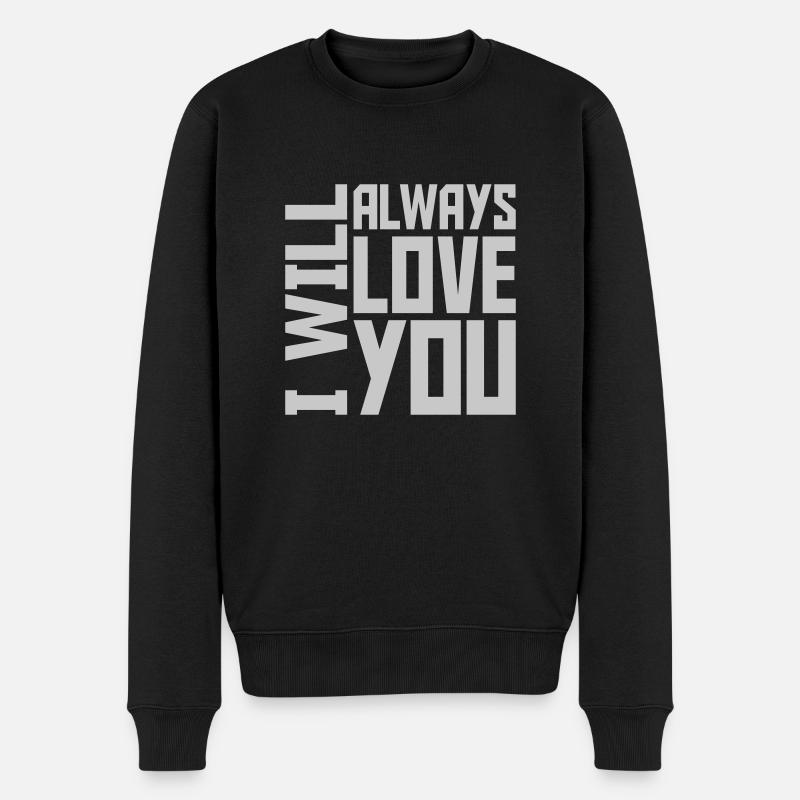J’aimerai toujours - Pull Premium bio Homme - noir