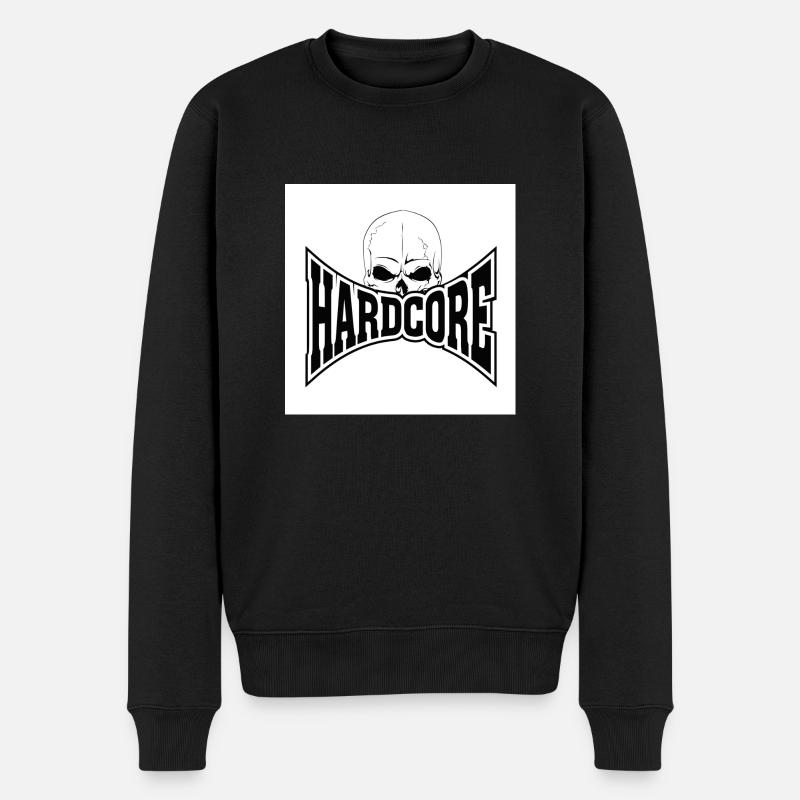 hardcoreterror - Männer Premium Bio Pullover - Schwarz