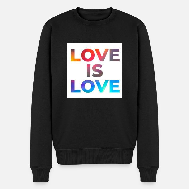 L’amour est l’amour - Pull Premium bio Homme - noir