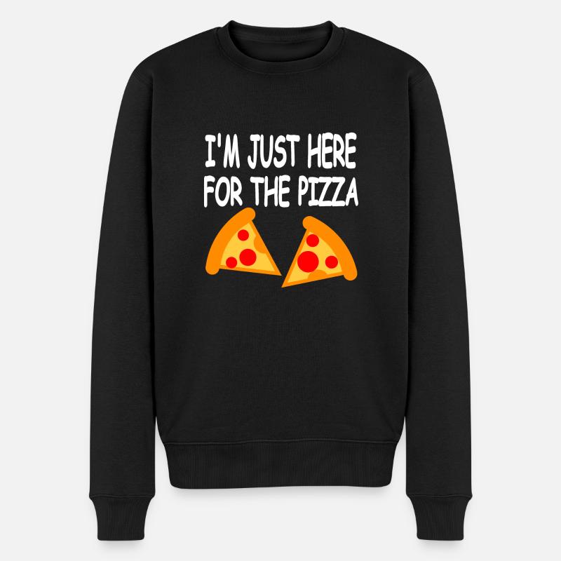 Pizza - Pull Premium bio Homme - noir