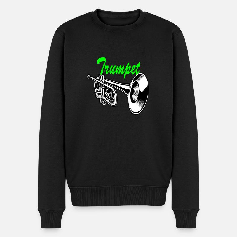 Trompette Cartoon Art Design - Pull Premium bio Homme - noir