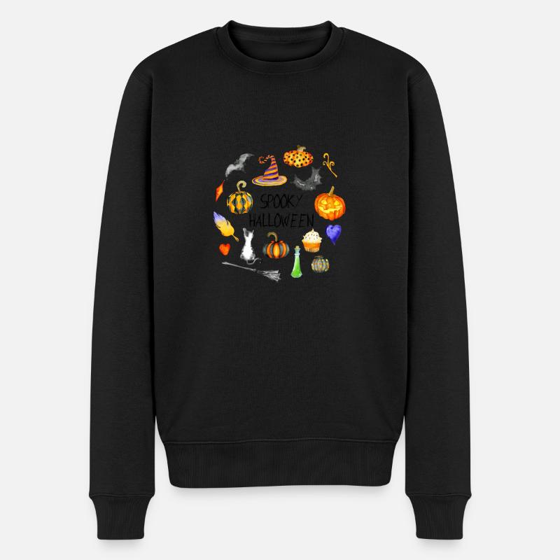 Halloween effrayant - Pull Premium bio Homme - noir