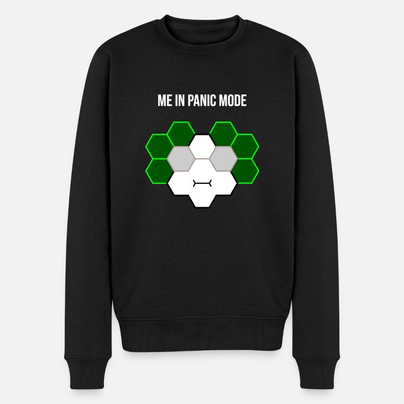 Moi en mode panique - Pull Premium bio Homme - noir