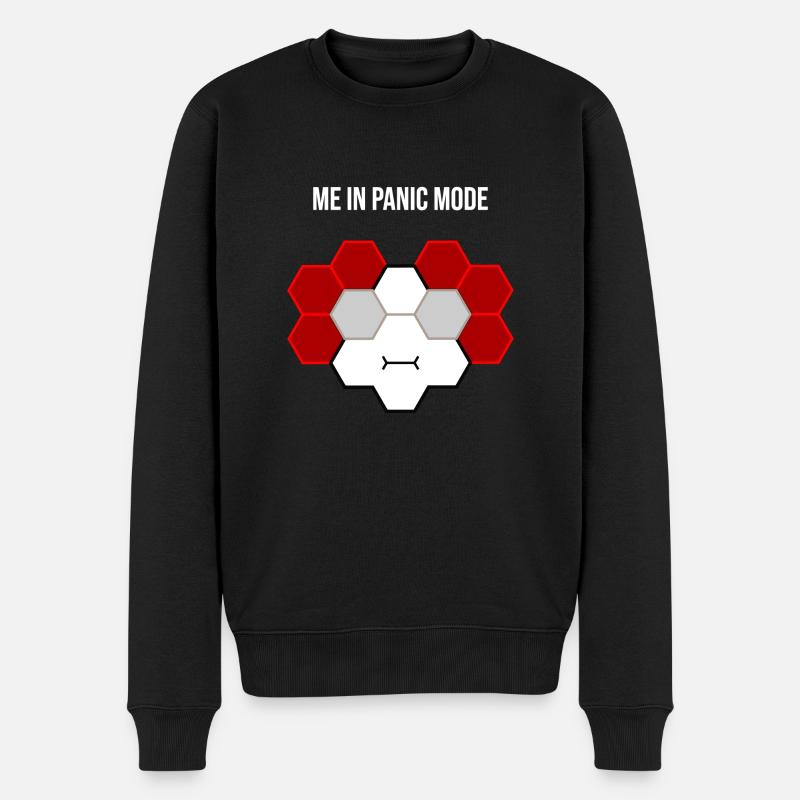 Moi en mode panique - Pull Premium bio Homme - noir