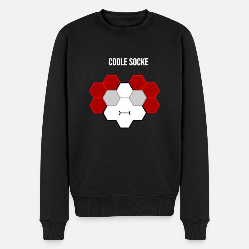 Coole Socke - Männer Premium Bio Pullover - Schwarz