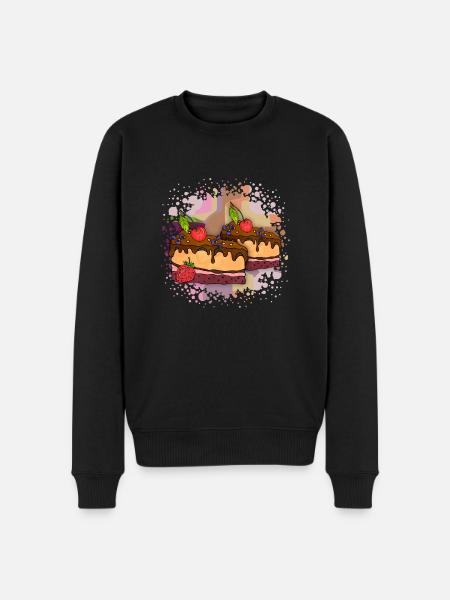 Cake - Men's Premium Organic Jumper - black