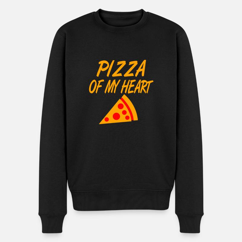 Pizza - Pull Premium bio Homme - noir