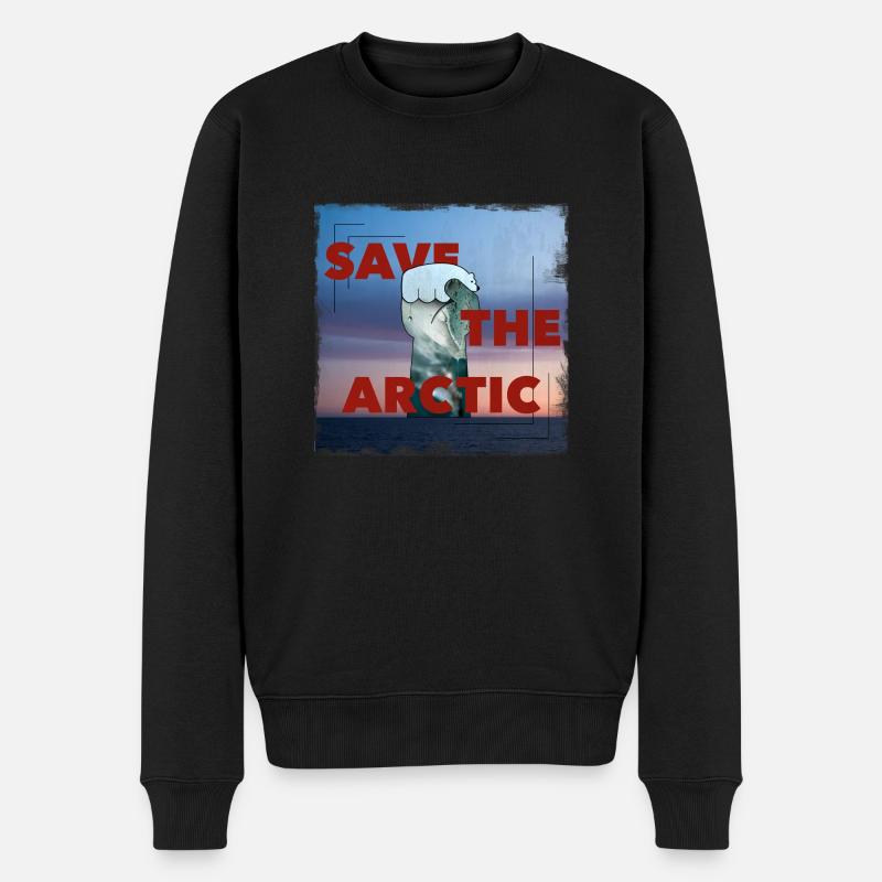 Sauver l’Arctique - Pull Premium bio Homme - noir