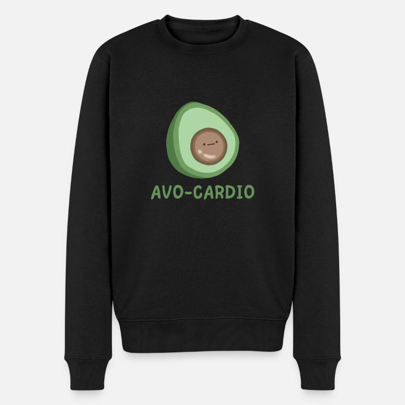avo-cardio - Pull Premium bio Homme - noir