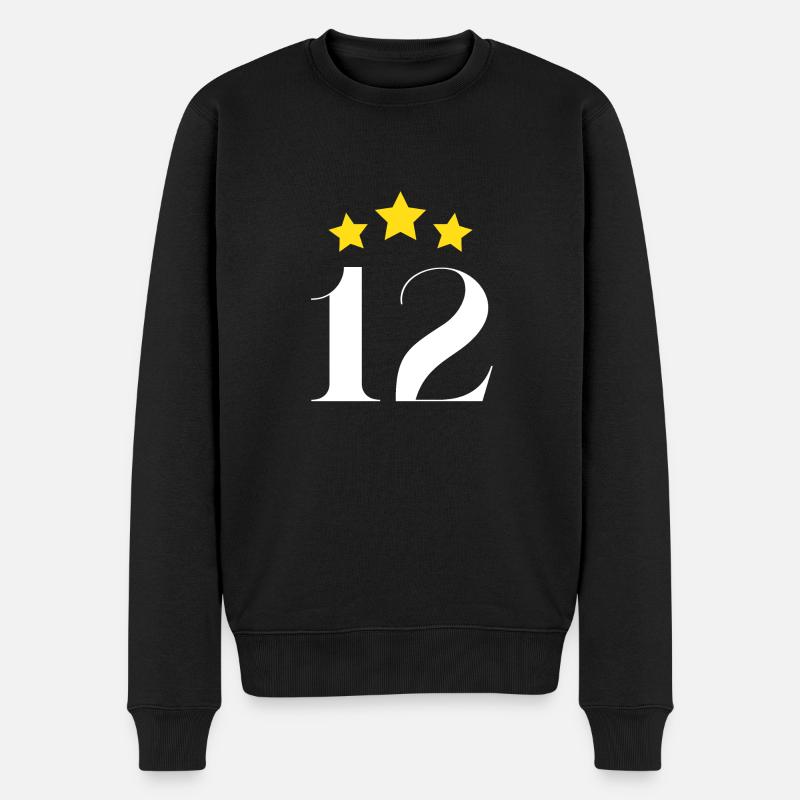 12ème anniversaire étoilé - Pull Premium bio Homme - noir