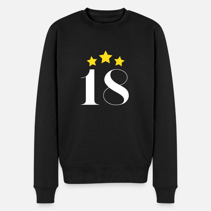 18. Geburtstag - Männer Premium Bio Pullover - Schwarz