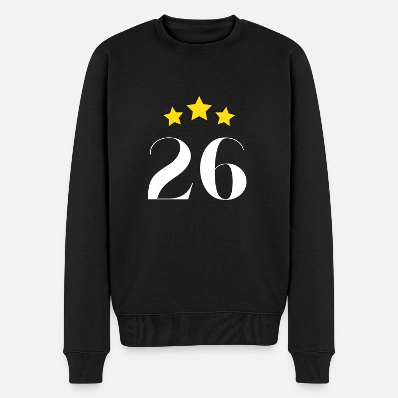 26e anniversaire étoilé - Pull Premium bio Homme - noir