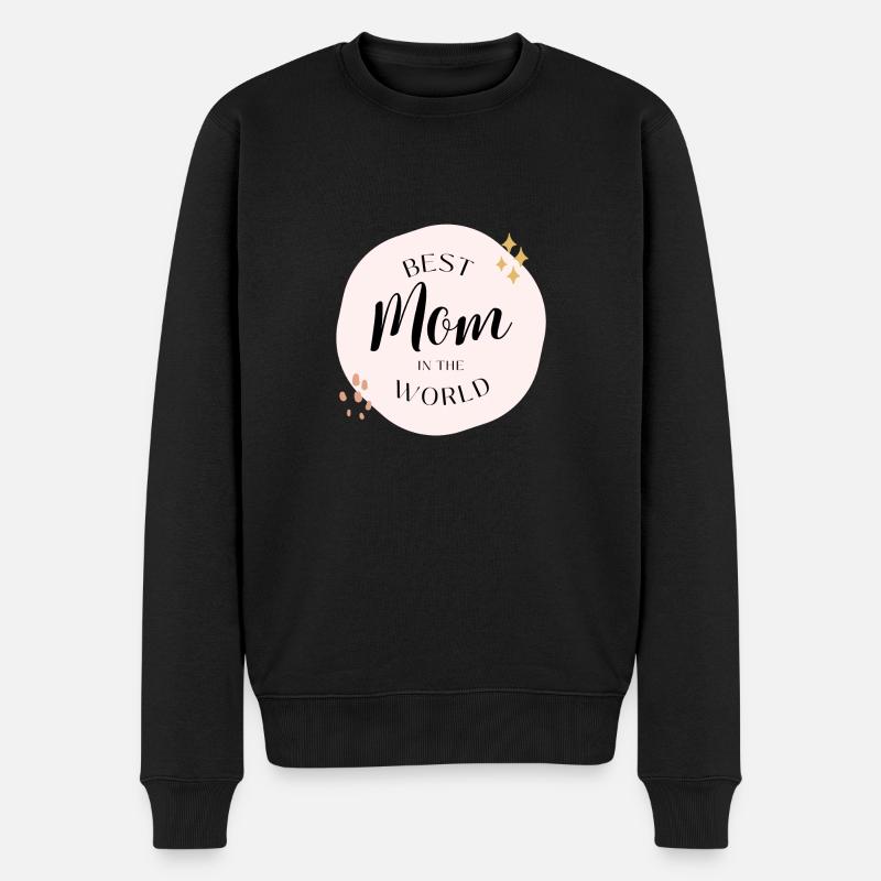 Beste Mutter der Welt ❤ - Männer Premium Bio Pullover - Schwarz