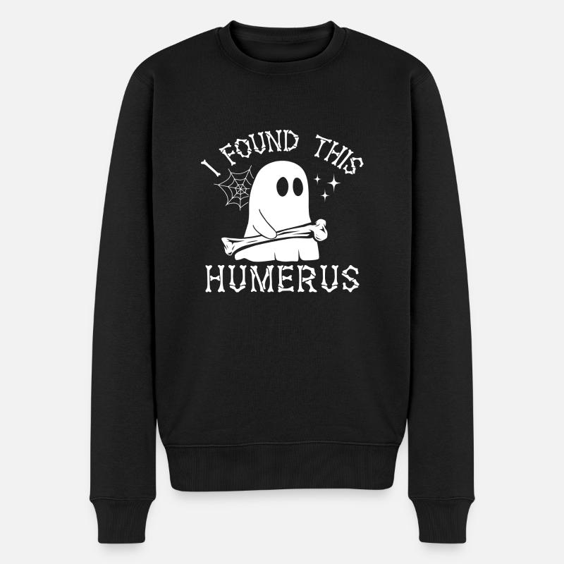 J’ai trouvé cet humérus - Pull Premium bio Homme - noir