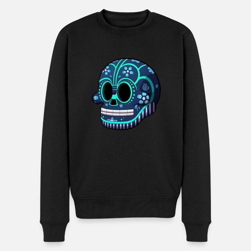 Unterkünfte in Calavera - Männer Premium Bio Pullover - Schwarz
