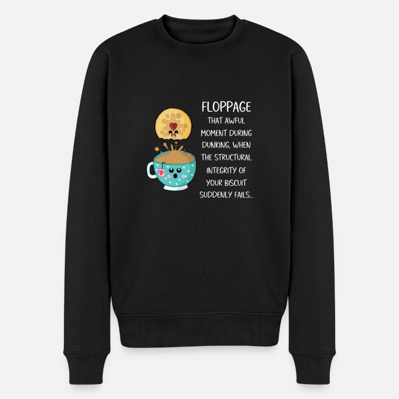 Diskette - Männer Premium Bio Pullover - Schwarz