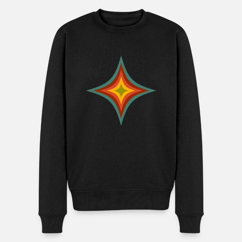 Stern - Männer Premium Bio Pullover - Schwarz