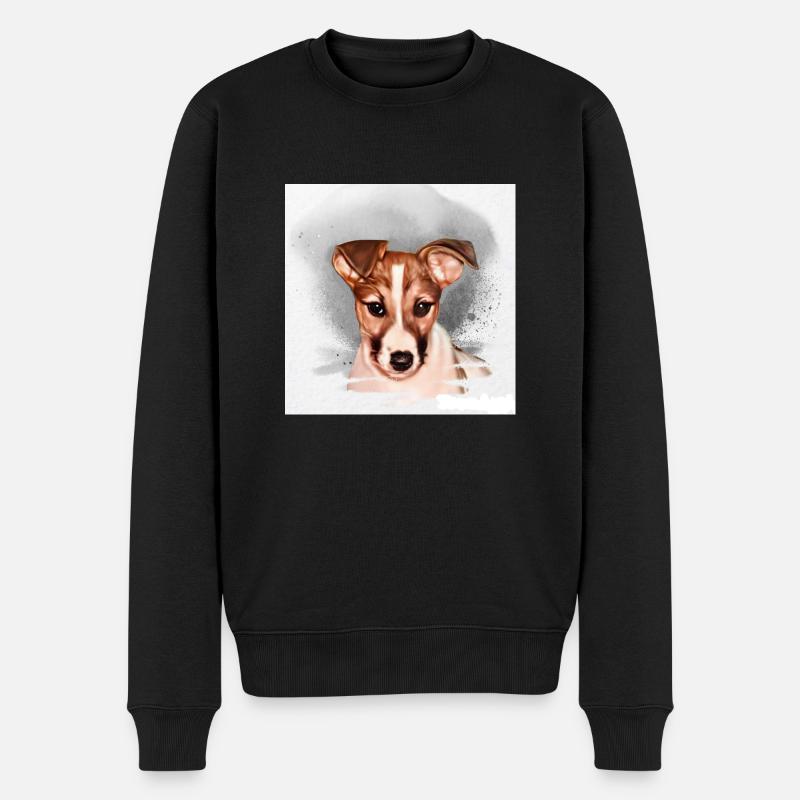 Lucky P. - Männer Premium Bio Pullover - Schwarz