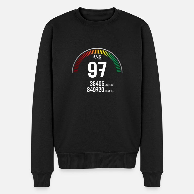 Anniversaire 97 ans Compteur - Pull Premium bio Homme - noir