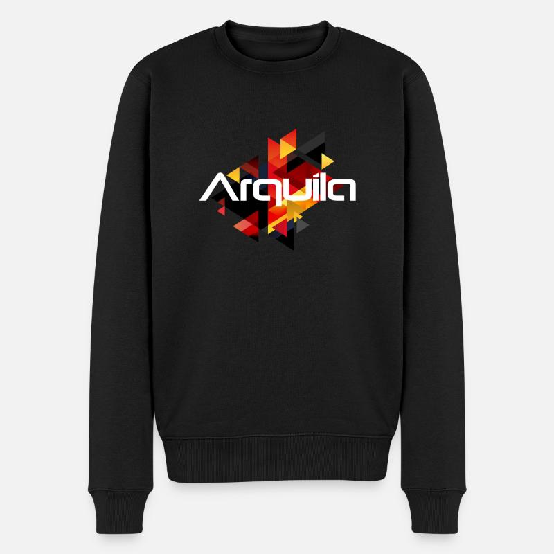 Adler Hawk ARQUILA Germany - Männer Premium Bio Pullover - Schwarz