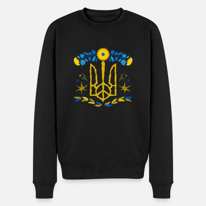 Ukraine - Pull Premium bio Homme - noir