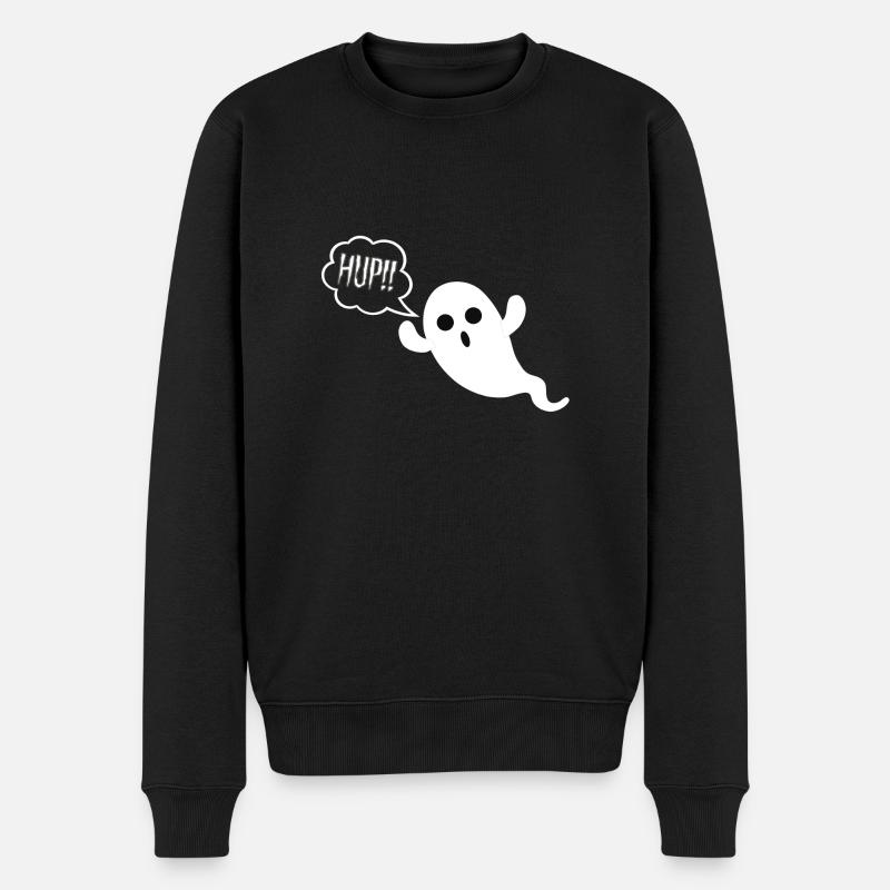 Geist Ghost Boo Hup Halloween - Pull Premium bio Homme - noir
