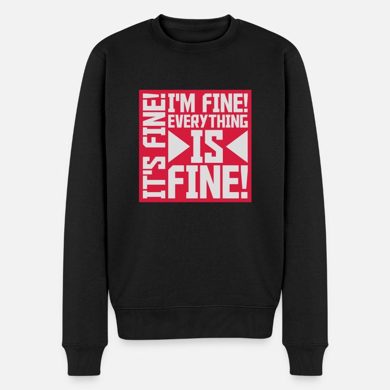 Tout va bien devis - Pull Premium bio Homme - noir