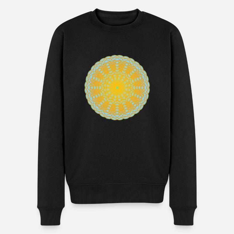 Mandala Lumière du ciel - Pull Premium bio Homme - noir