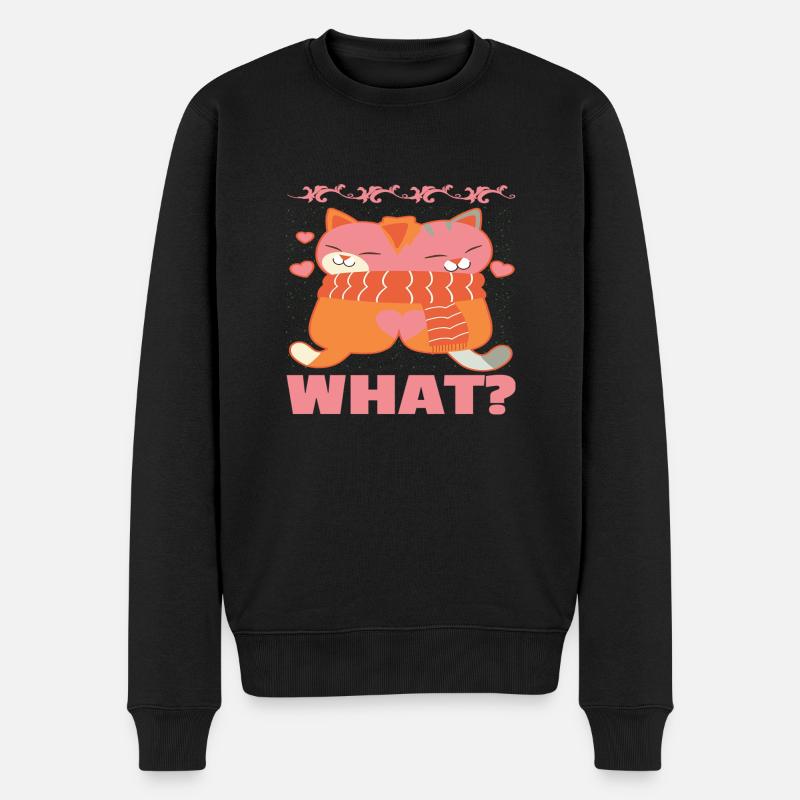 Quoi? - Pull Premium bio Homme - noir