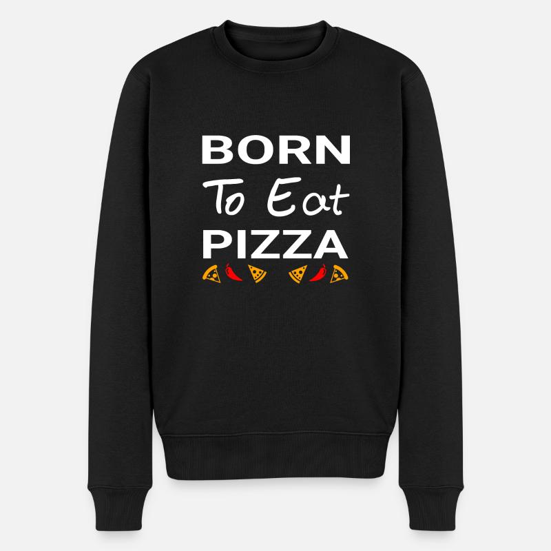 Pizza - Pull Premium bio Homme - noir