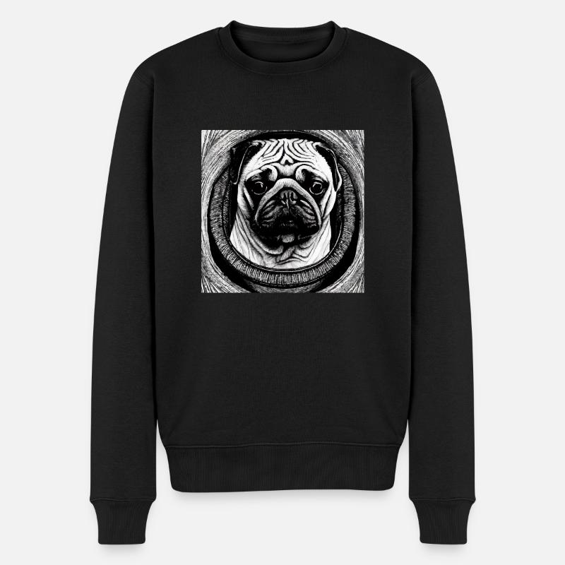 Chiot carlin - Pull Premium bio Homme - noir