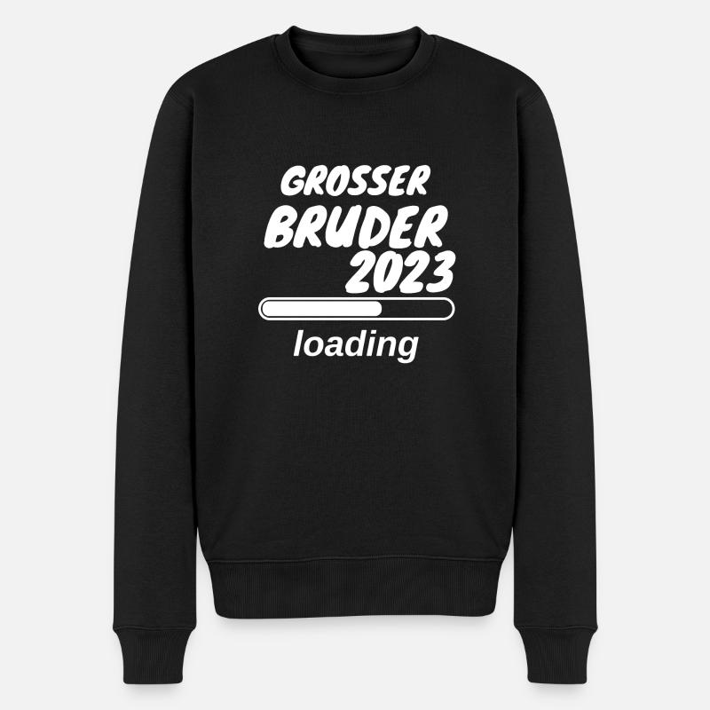 Großer Bruder 2023 loading - Männer Premium Bio Pullover - Schwarz