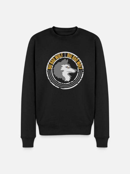 big bad wolf quote - Men's Premium Organic Jumper - black