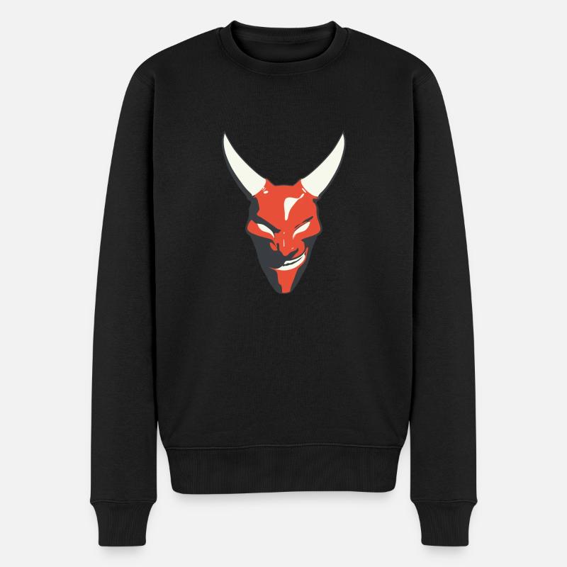 Teufel - Männer Premium Bio Pullover - Schwarz