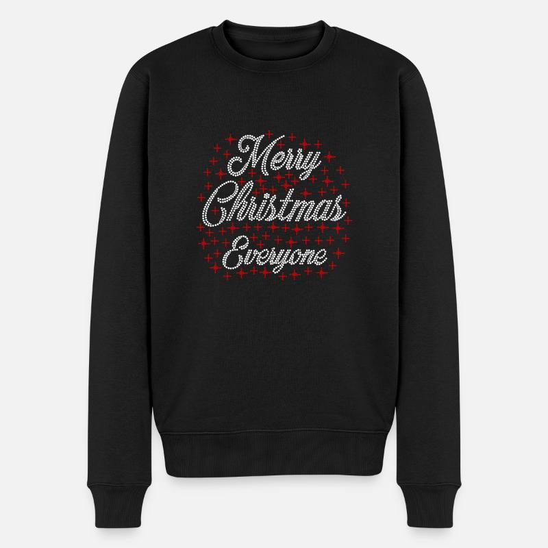 Merry Christmas Everyone - Männer Premium Bio Pullover - Schwarz