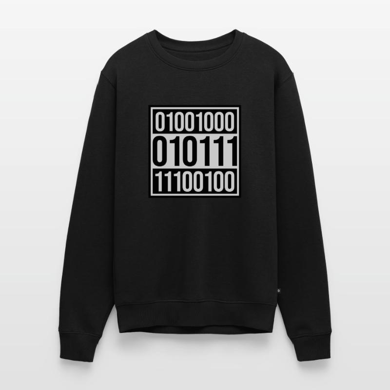 Binär Code Programm Sprache Männer Premium Bio Pullover