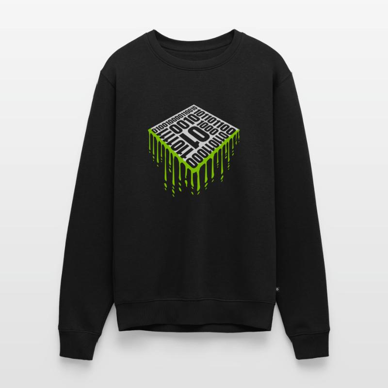 Binary Code Program Language Men's Premium Organic Jumper