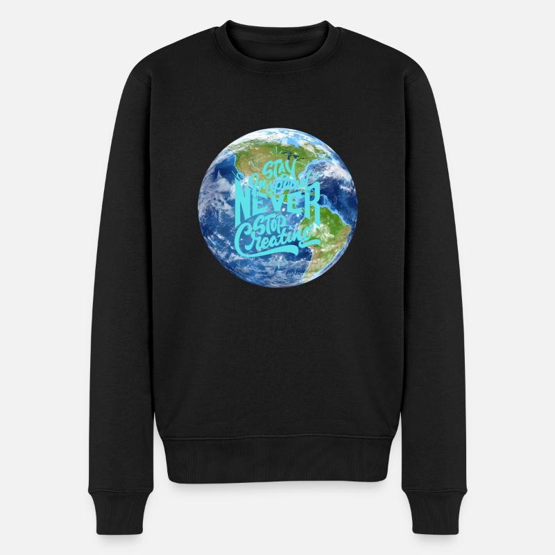 Planète Terre - Pull Premium bio Homme - noir