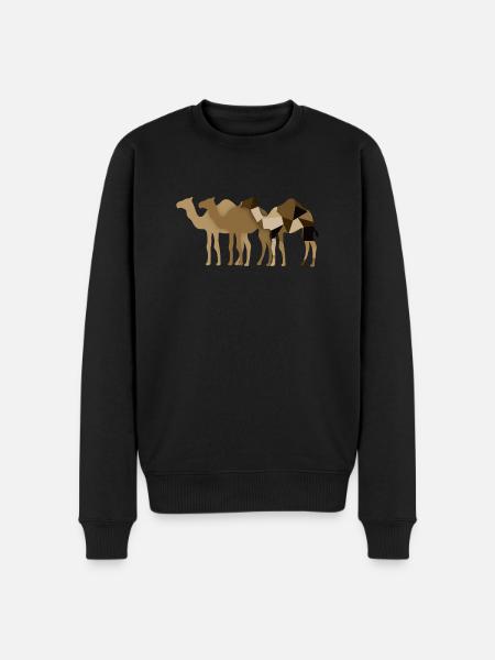 Camels - Men's Premium Organic Jumper - black