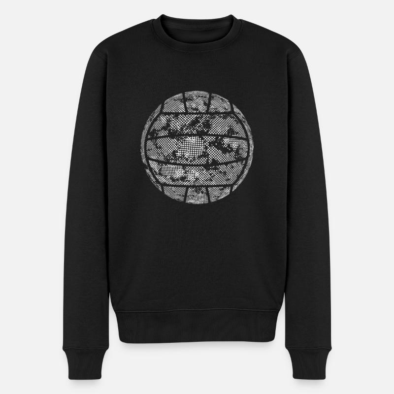 Volleyball - Männer Premium Bio Pullover - Schwarz