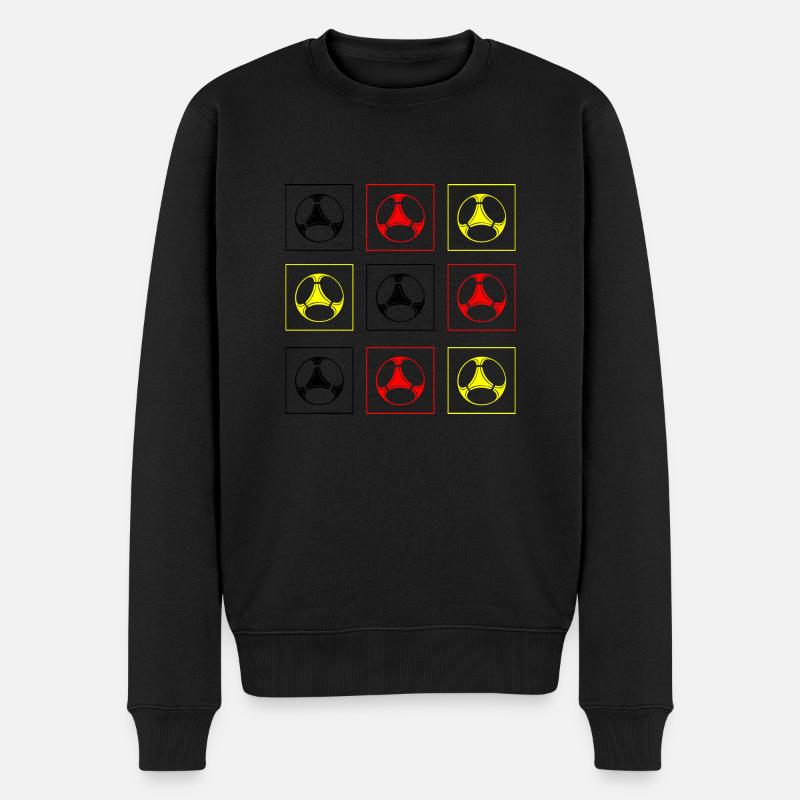 Fußball Soccer - Männer Premium Bio Pullover - Schwarz