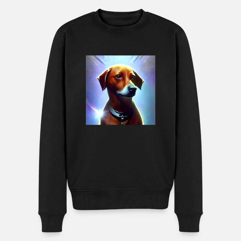 The Universe Dog - Männer Premium Bio Pullover - Schwarz