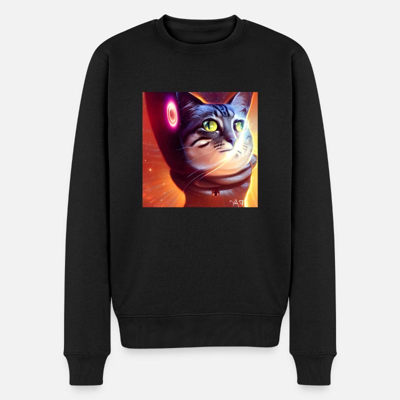 Le chat de l’univers - Pull Premium bio Homme - noir