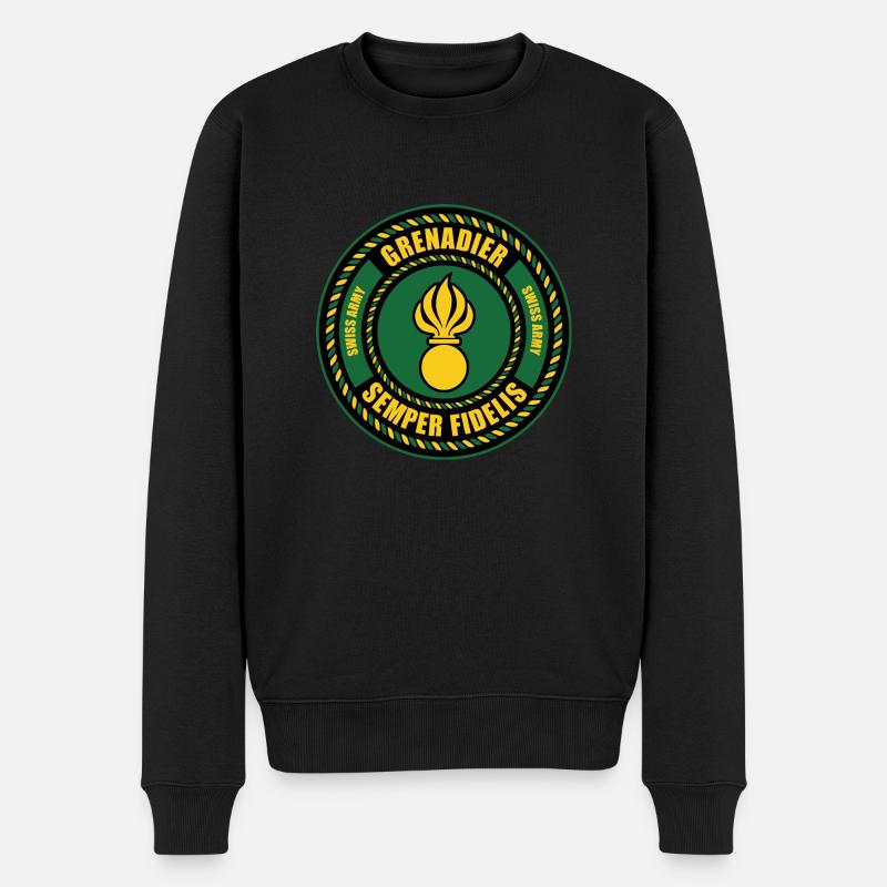 Grenadier - Männer Premium Bio Pullover - Schwarz