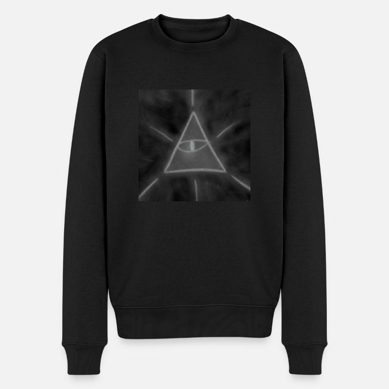 GRAUES HÖCHSTES WESEN - Männer Premium Bio Pullover - Schwarz