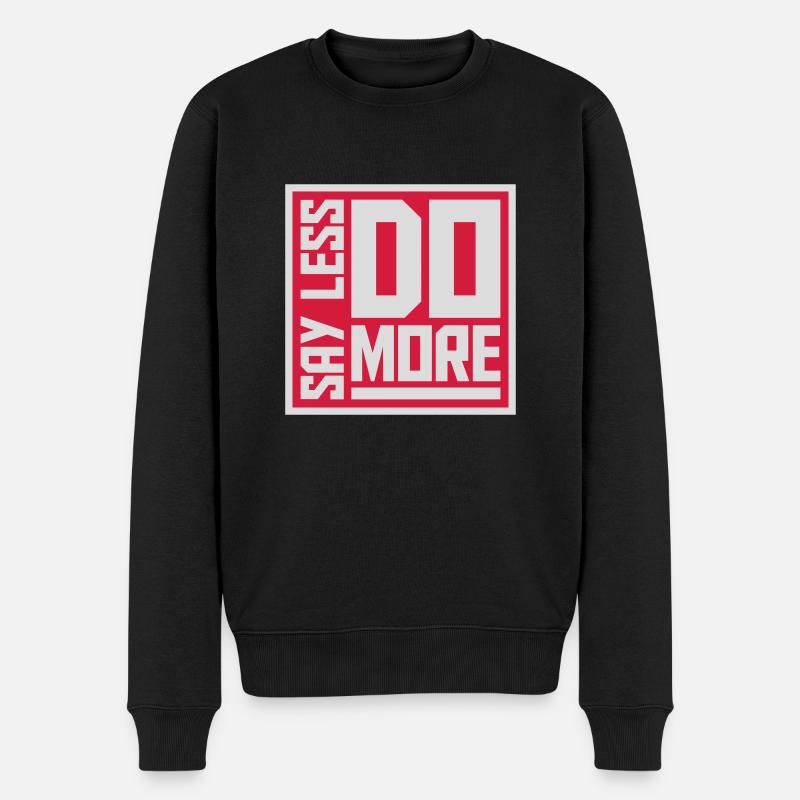 Dire moins faire plus - Pull Premium bio Homme - noir